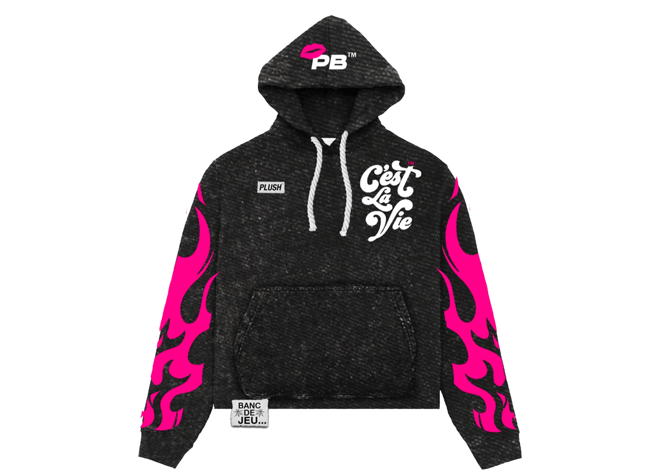 Peluche Hoodie Pink - Playbenchi